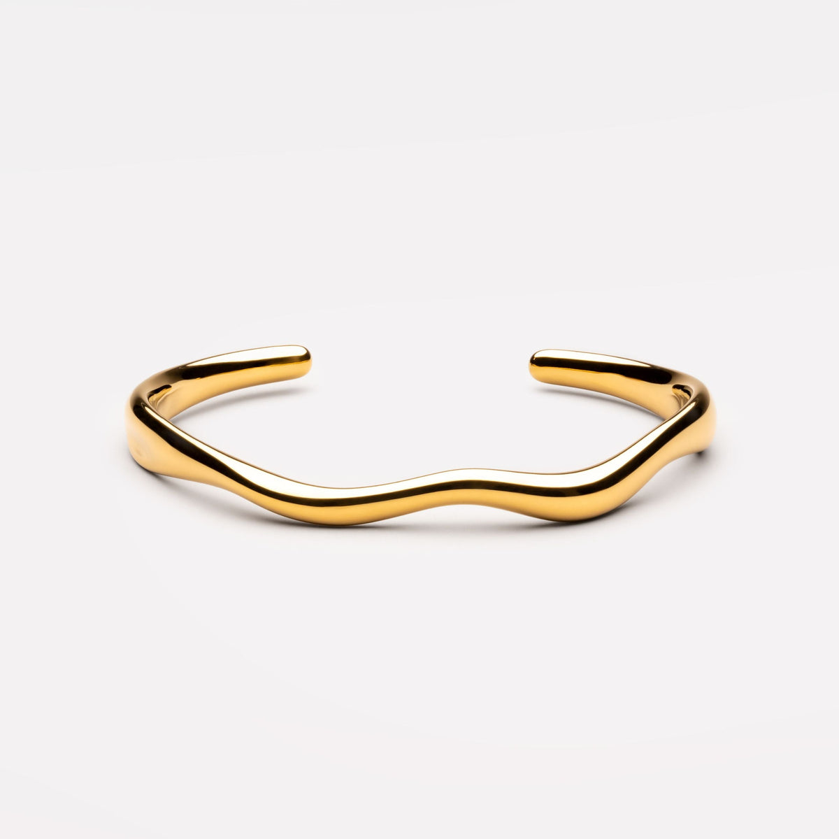 Wave Open Cuff Bracelet, 54 × 60 mm — Cala