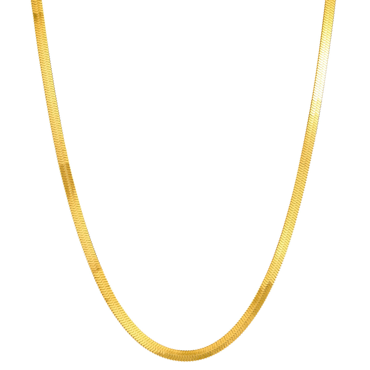 Herringbone Choker, 4 mm, 39–44 cm — Kauai