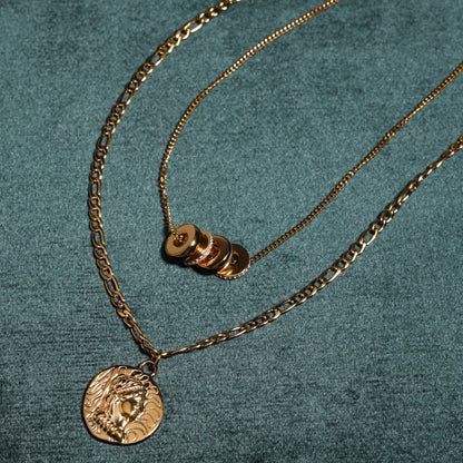Triple Ring Zircon Necklace — Monte Carlo
