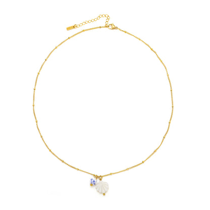 Mother-of-Pearl Shell Necklace — Santorini