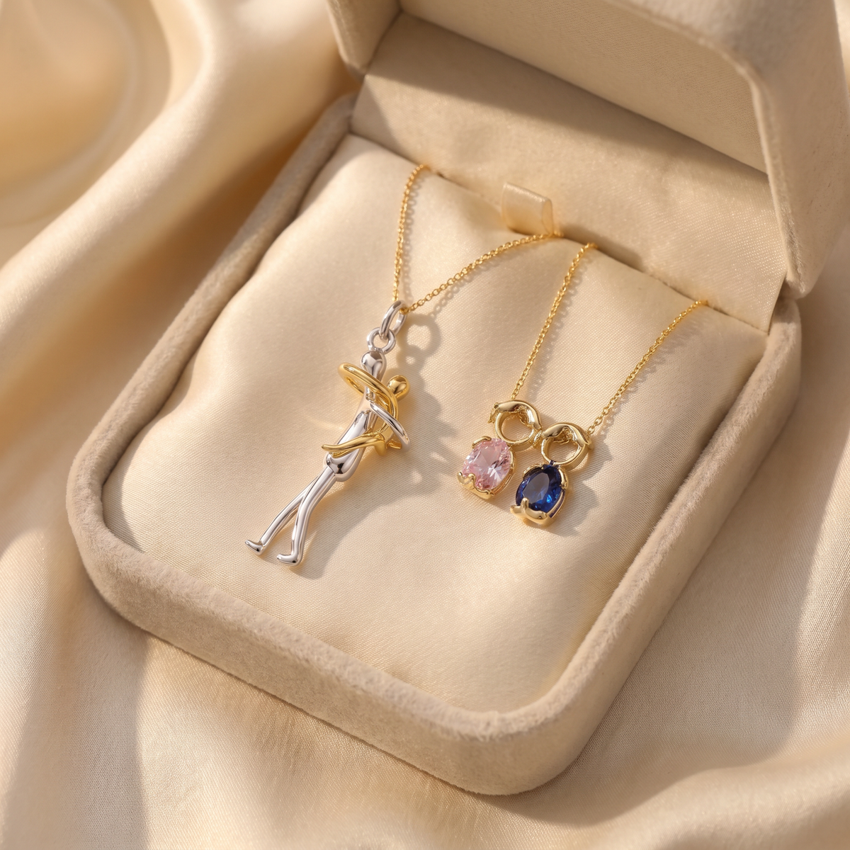 Forever Mine and Embrace Necklace Ring Set