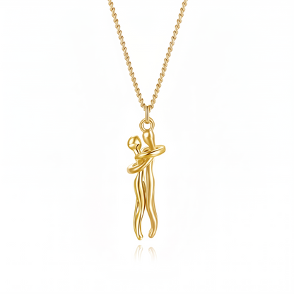 Hugging Figures Pendant Necklace — Embrace