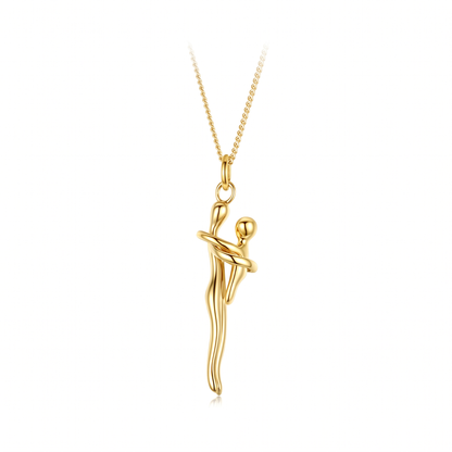 Hugging Figures Pendant Necklace — Embrace