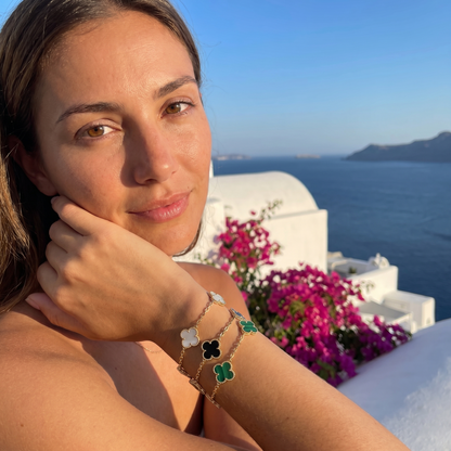 Three-Color Clover Bracelet Set — Hollywood
