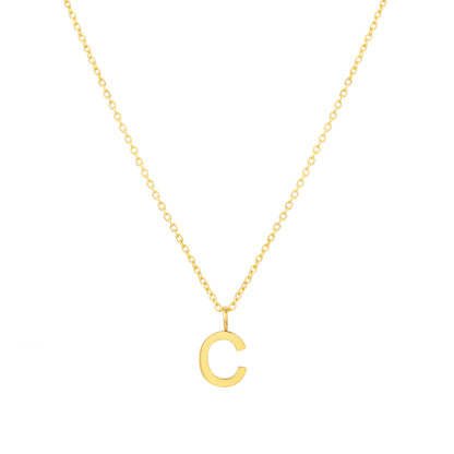 Initial Letter Pendant Necklace, A–Z, 45 cm