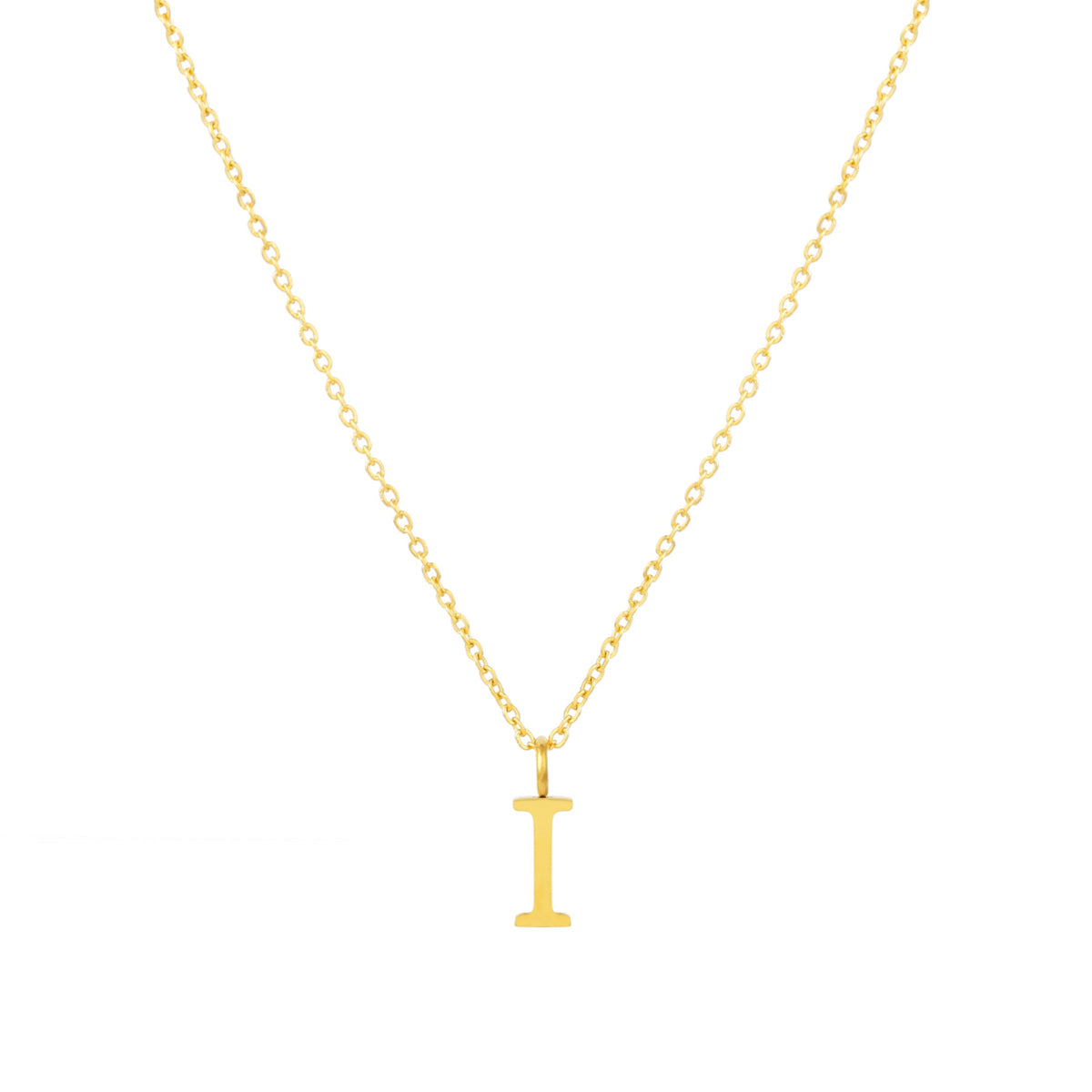 Initial Letter Pendant Necklace, A–Z, 45 cm