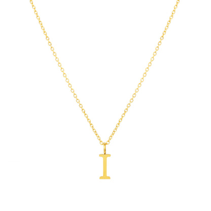 Initial Letter Pendant Necklace, A–Z, 45 cm