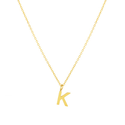 Initial Letter Pendant Necklace, A–Z, 45 cm