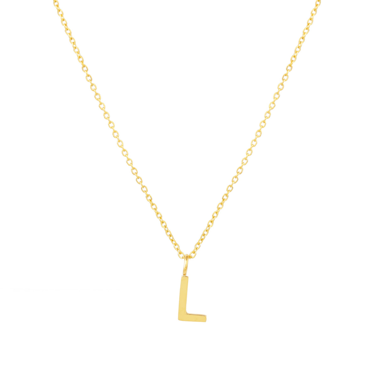 Initial Letter Pendant Necklace, A–Z, 45 cm