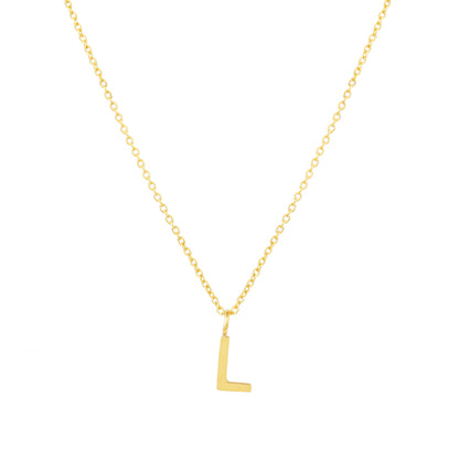Initial Letter Pendant Necklace, A–Z, 45 cm
