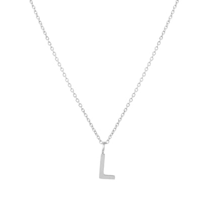Initial Letter Pendant Necklace, A–Z, 45 cm