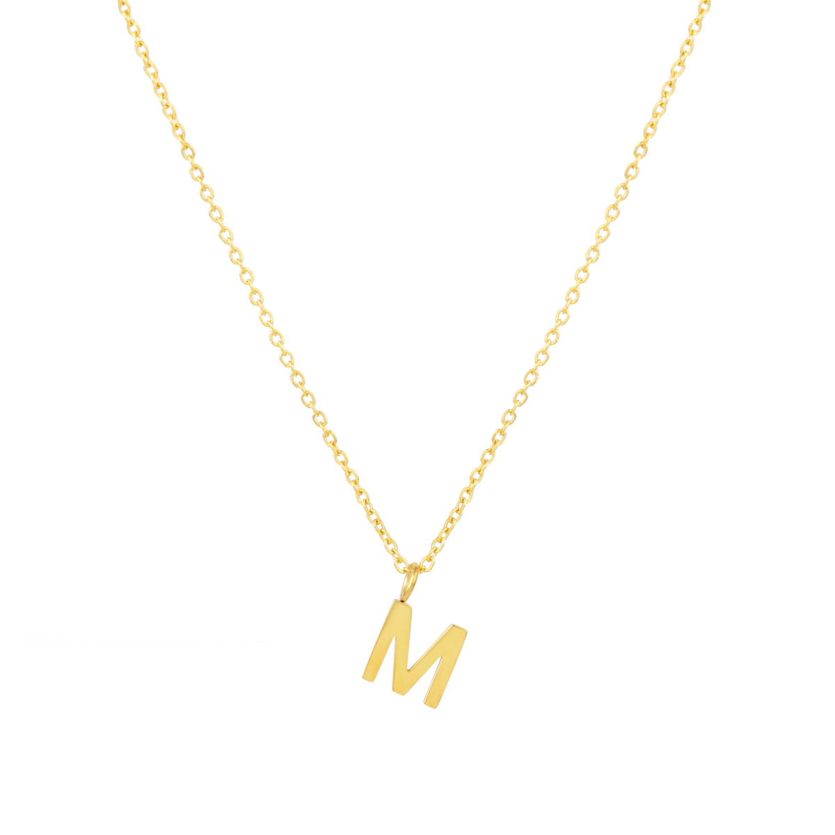 Initial Letter Pendant Necklace, A–Z, 45 cm