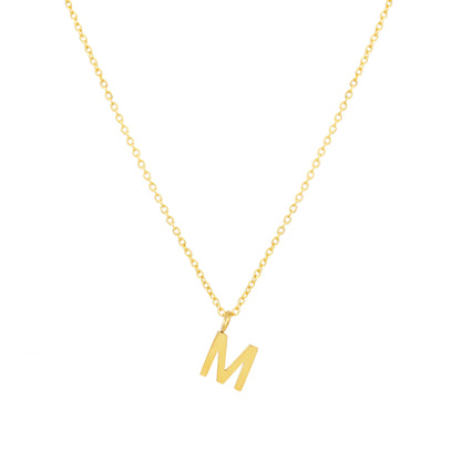 Initial Letter Pendant Necklace, A–Z, 45 cm