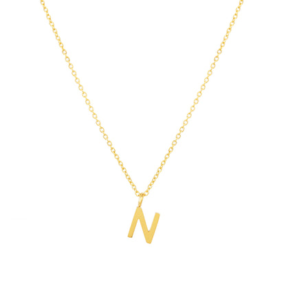 Initial Letter Pendant Necklace, A–Z, 45 cm