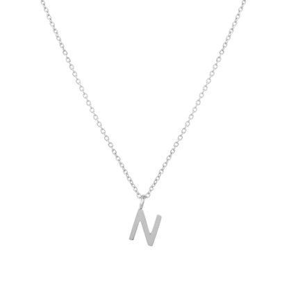 Initial Letter Pendant Necklace, A–Z, 45 cm