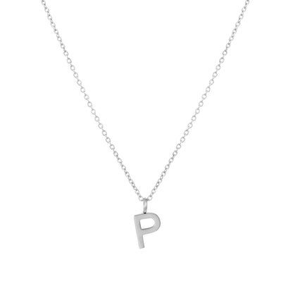 Initial Letter Pendant Necklace, A–Z, 45 cm