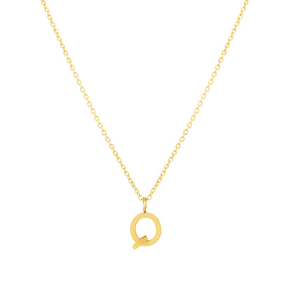 Initial Letter Pendant Necklace, A–Z, 45 cm