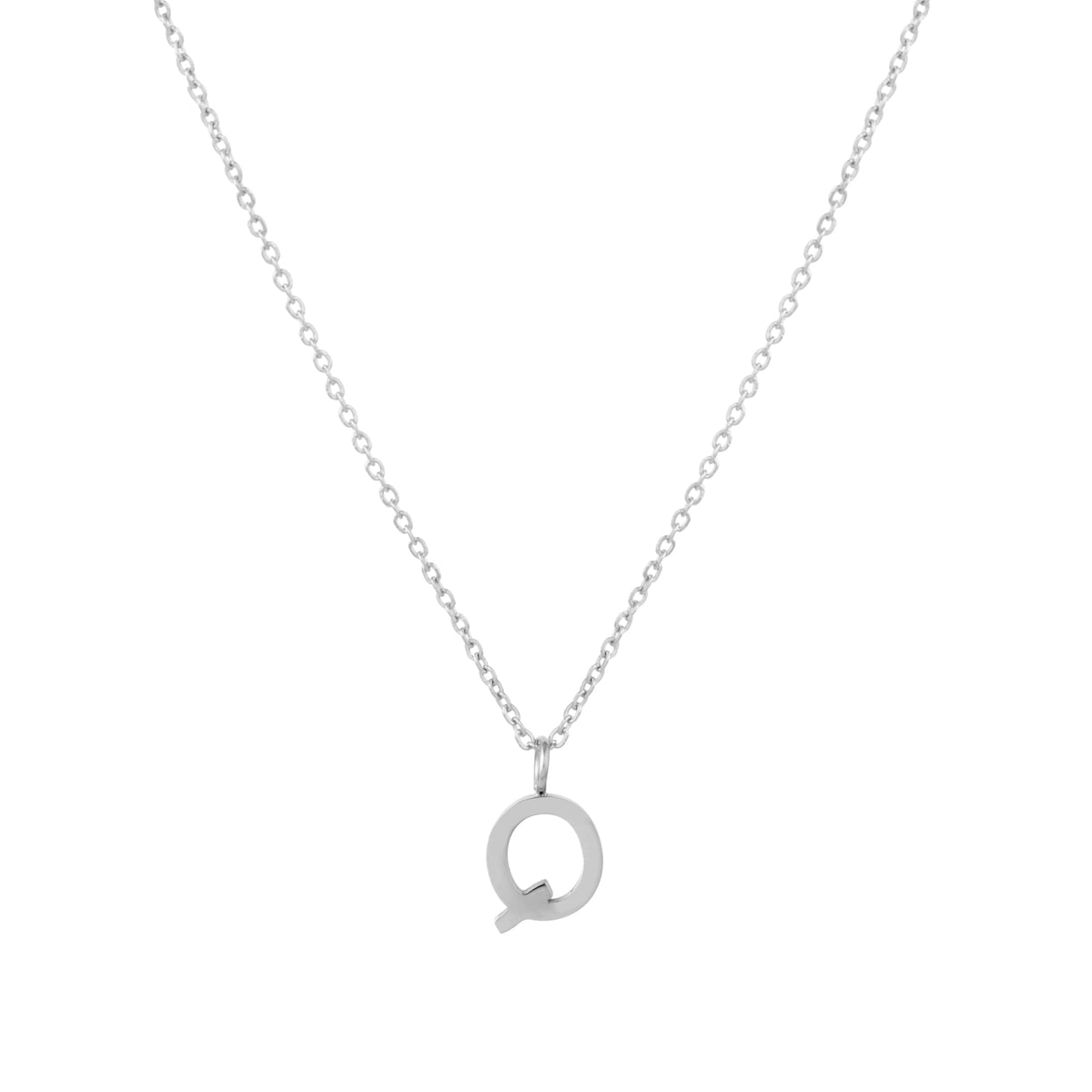 Initial Letter Pendant Necklace, A–Z, 45 cm