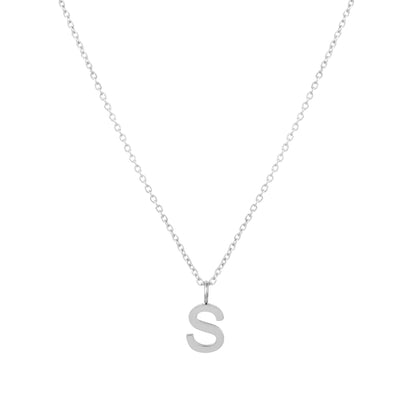 Initial Letter Pendant Necklace, A–Z, 45 cm