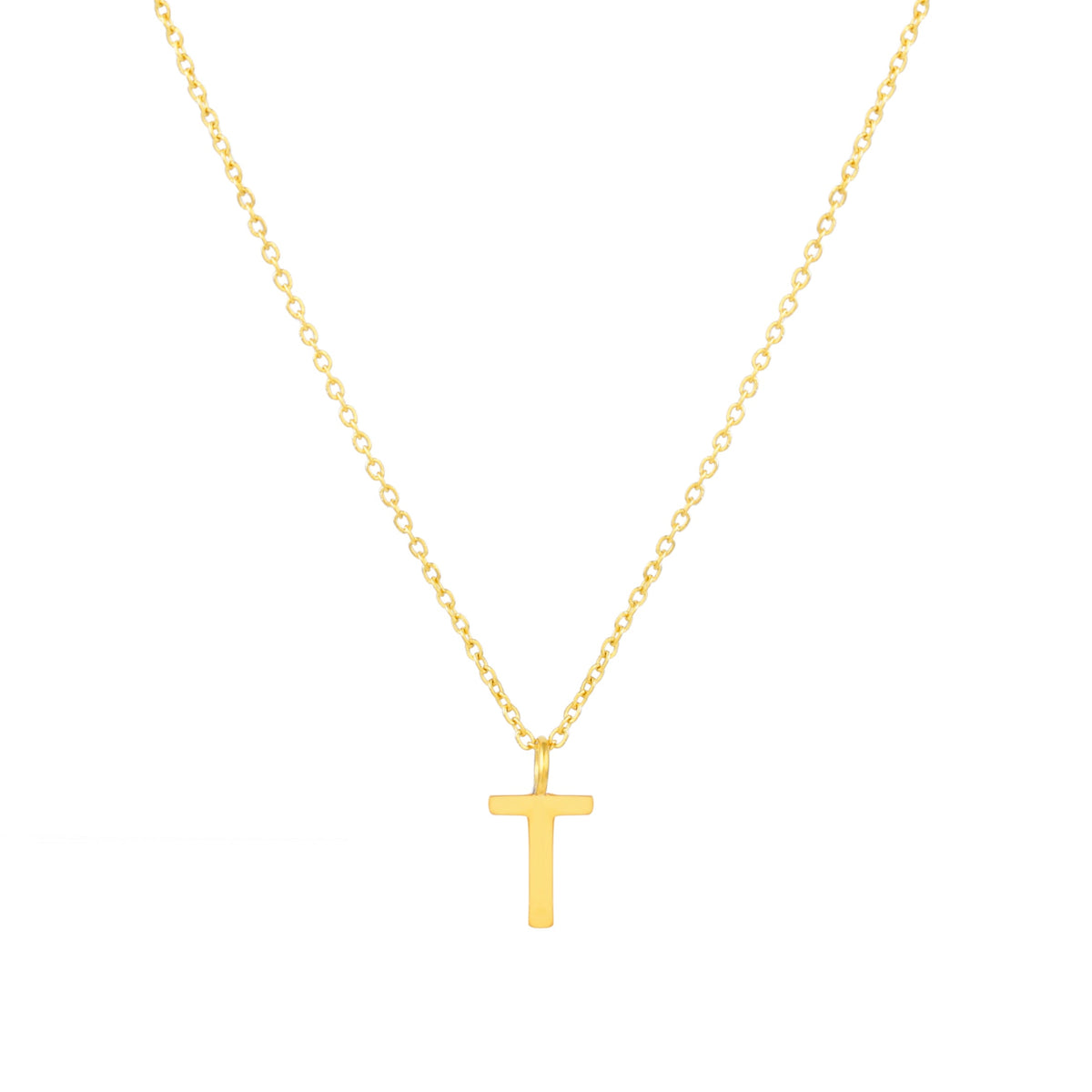 Initial Letter Pendant Necklace, A–Z, 45 cm