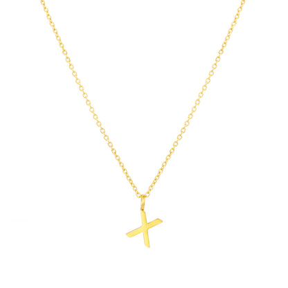 Initial Letter Pendant Necklace, A–Z, 45 cm