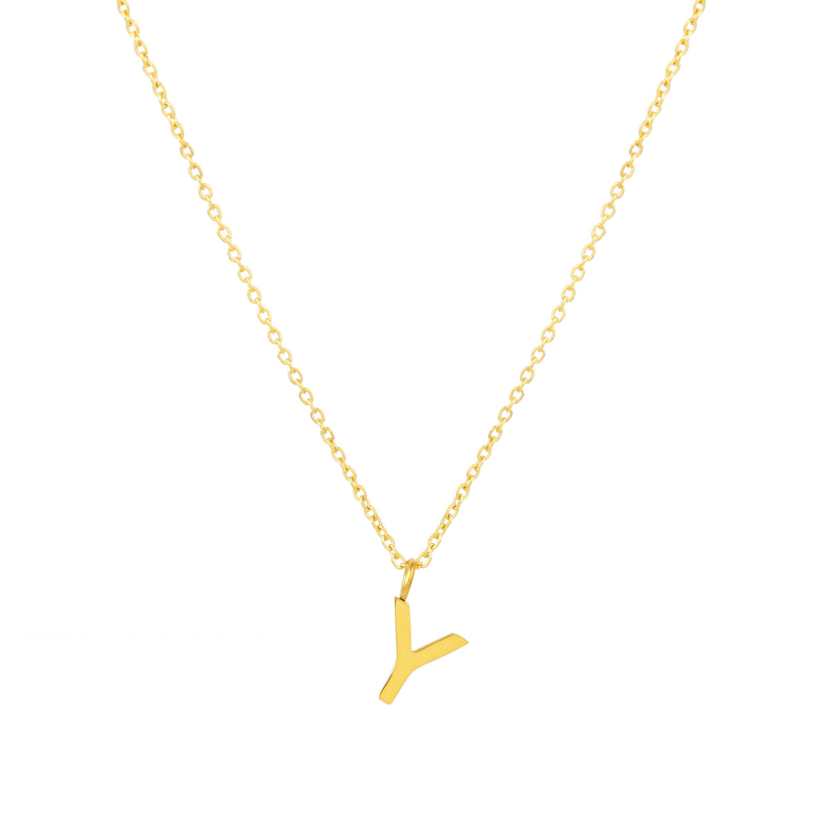 Initial Letter Pendant Necklace, A–Z, 45 cm