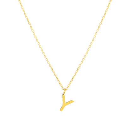 Initial Letter Pendant Necklace, A–Z, 45 cm