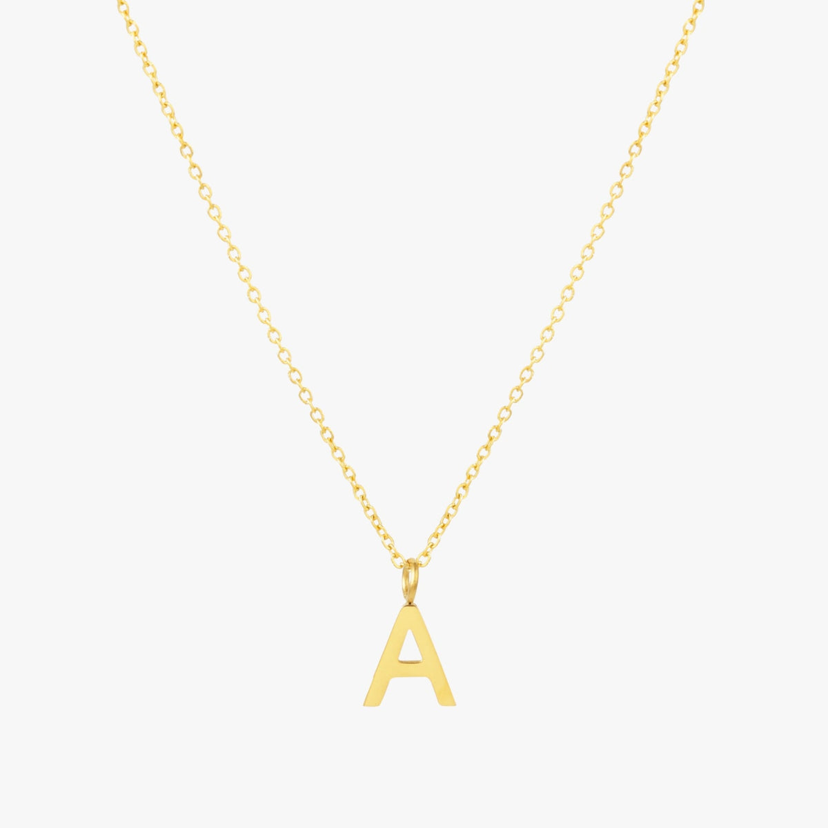 Initial Letter Pendant Necklace, A–Z, 45 cm