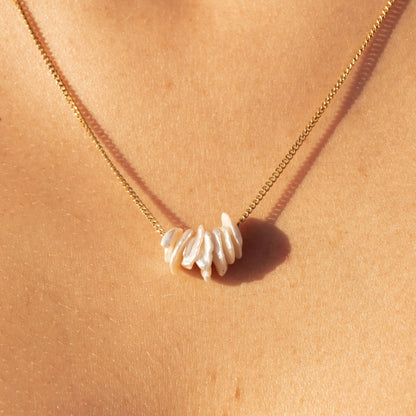 Freshwater Pearl Cluster Necklace — Isle