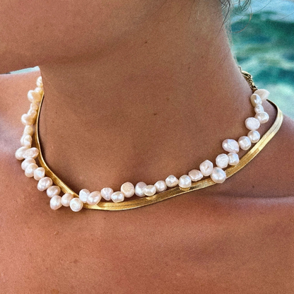 Irregular Freshwater Pearl Choker, 36–41 cm — Sunseeker