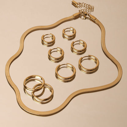 Herringbone Choker, 4 mm, 39–44 cm — Kauai