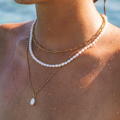 Paperclip Chain Choker, 3 mm × 39 cm — Cozumel