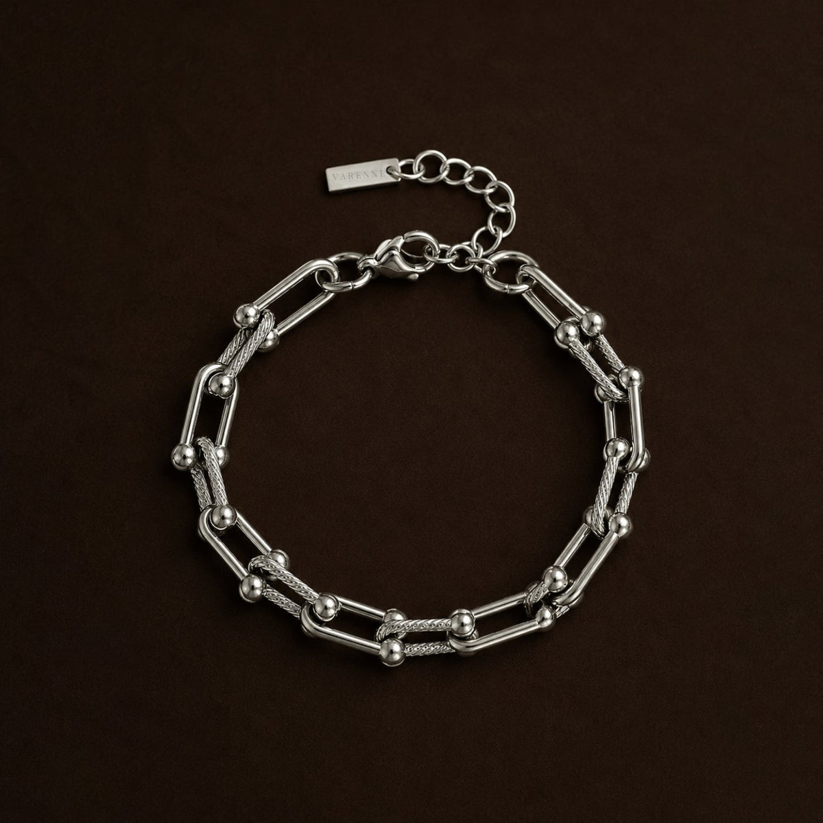 Paperclip Link Bracelet, Steel — Island Links