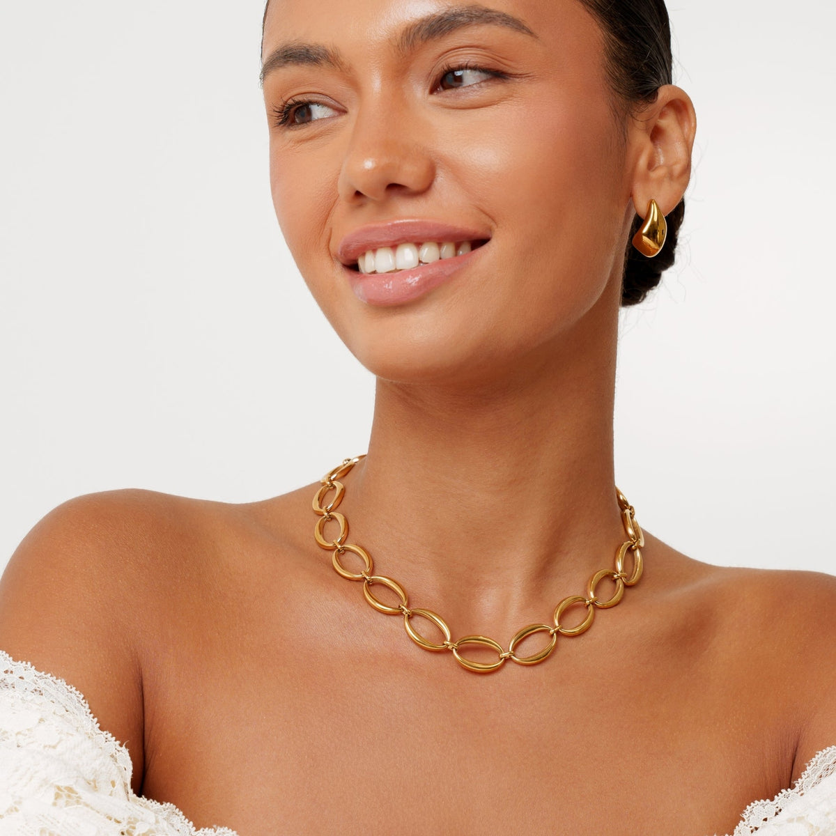 Chunky Oval Link Choker, 15.4 mm — Ibiza