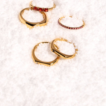 Black and White Zircon Rings Set — Best Friends