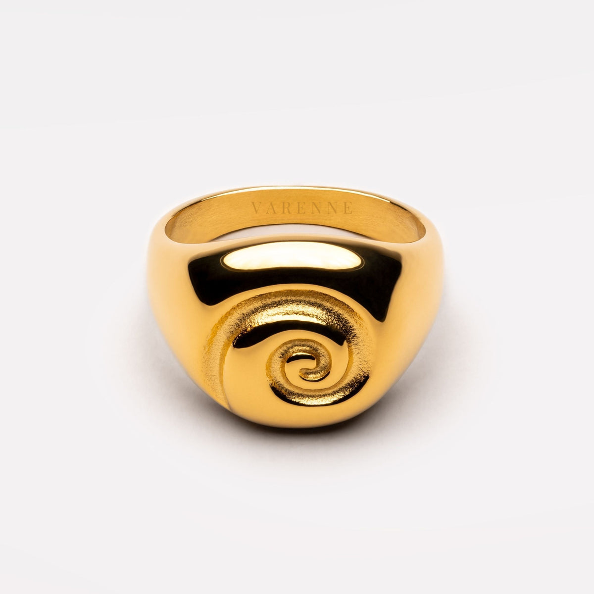 Nautilus Spiral Signet Ring — Calypso
