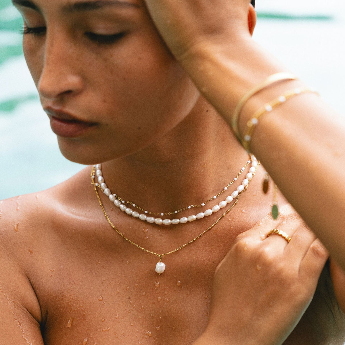 Freshwater Pearl Choker, 6 mm, 36–42 cm