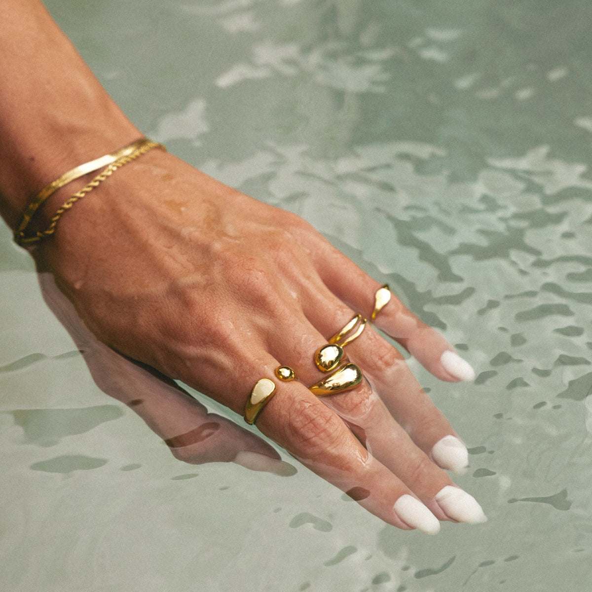 Open Wrap Statement Ring — Double Twist