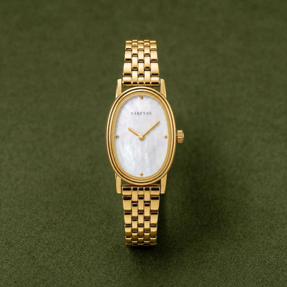 Oval Mother-of-Pearl Quartz Watch — Aurea
