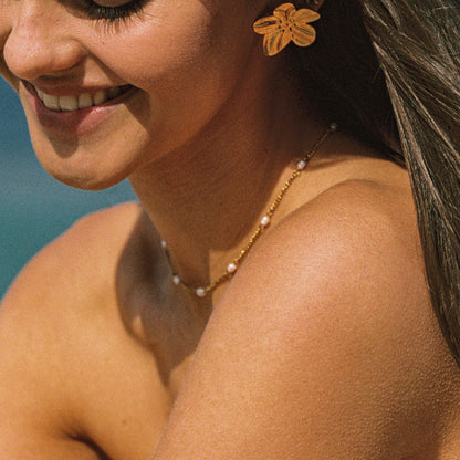 Freshwater Pearl Station Choker, 37 cm