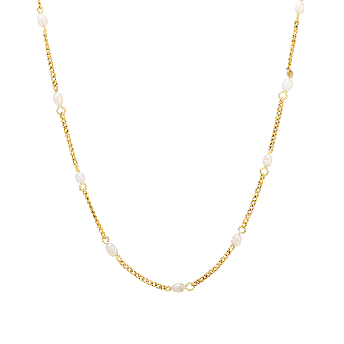 Freshwater Pearl Station Choker, 37 cm