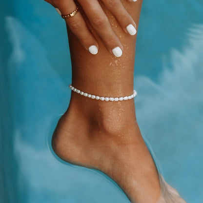 Freshwater Pearl Anklet, 22 cm — Fiji