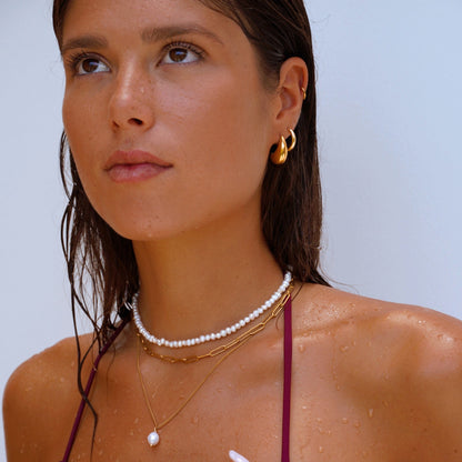 Mini Freshwater Pearl Choker, 36–42 cm