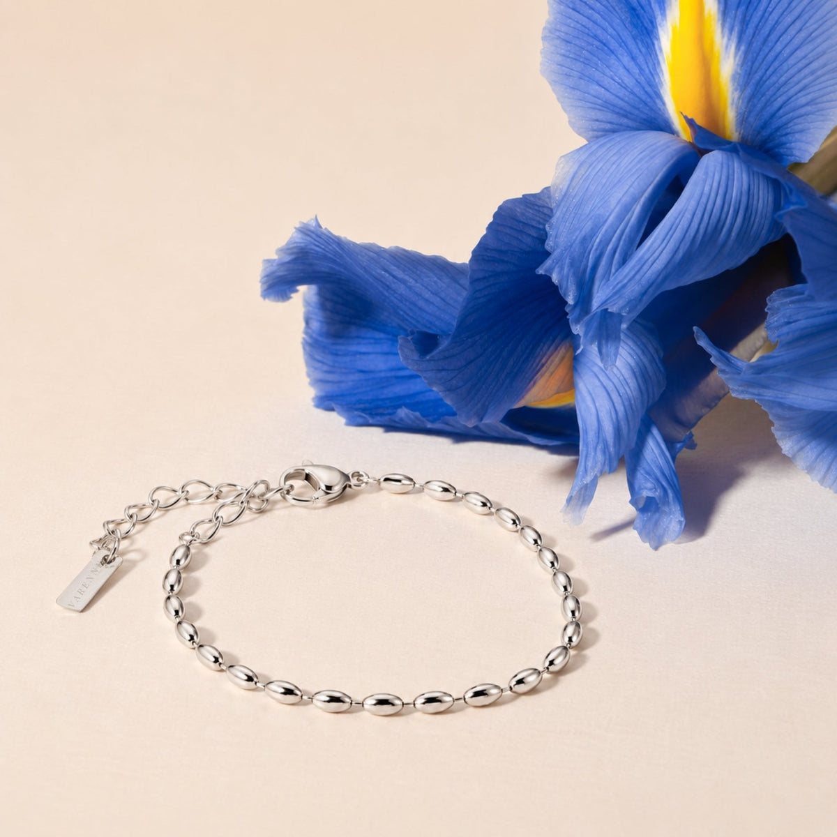 Pebble Link Bracelet, 2 mm, Stainless Steel