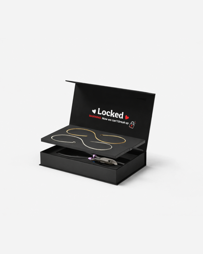 Men’s Permanent Couple Bracelet Set, 2 Pieces, Silver and Gold-Plated