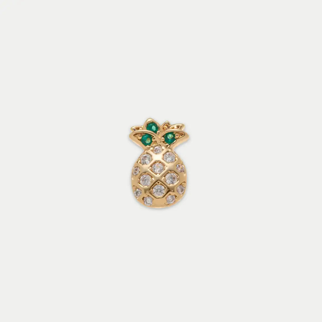 Pineapple Charm with Clear Details