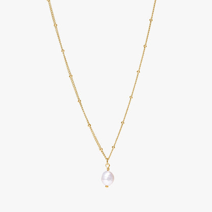 Baroque Freshwater Pearl Pendant Necklace, 8 mm