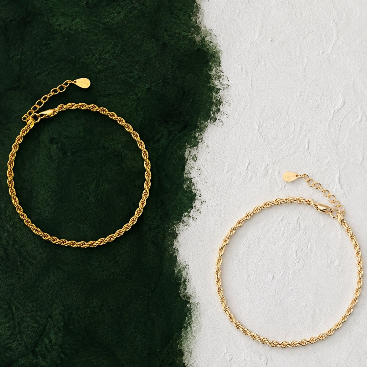 Rope Chain Bracelet, 3 mm, 16–20 cm — Calvi