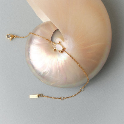Mother of Pearl Turtle Bracelet — Guardian