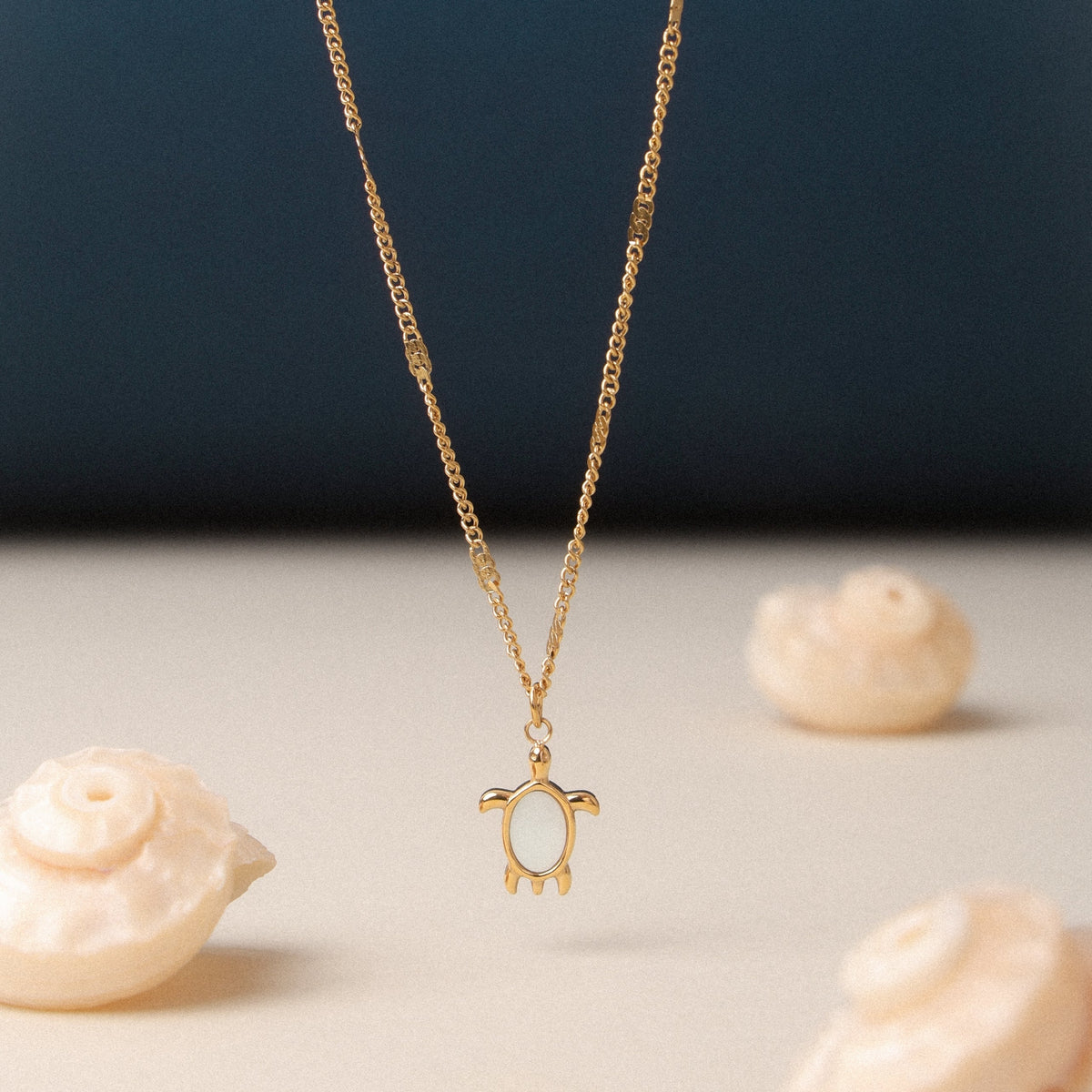 Mother of Pearl Turtle Necklace — Guardian